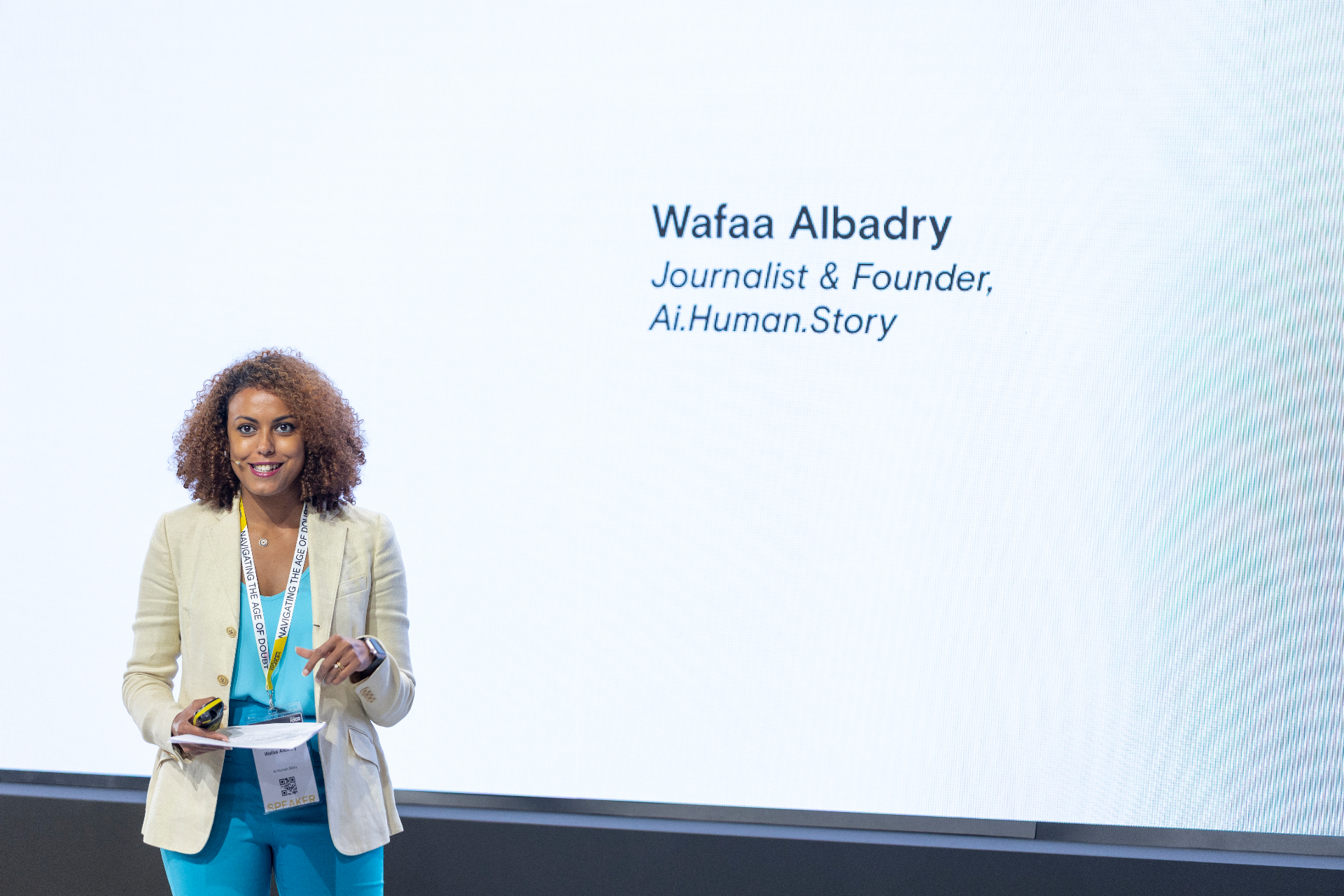 Wafaa Albadry delivering a training session